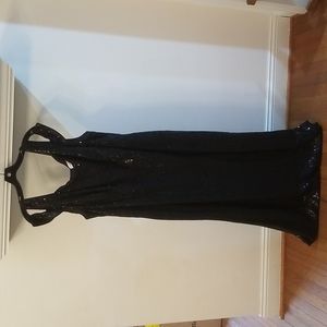 Calvin Klein full length evening gown Size 22W/22F/22M; black/black sequin